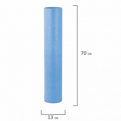 Простыня голубая рулонная с перфорацией 100 шт., 70х200 см, спанбонд 12 г/м2, LAIMA UNIVERSAL, 631139