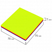 Блок самоклеящийся пластиковый (стикеры) 4 цвета BRAUBERG MULTI COLOUR 76х76 мм, 100 листов, 115208