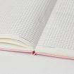 Блокнот А5 (148x218 мм), BRAUBERG "Metropolis Special", под кожу, 80 л., резинка, клетка, розовый, 111579