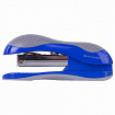 Степлер №24/6, 26/6 BRAUBERG "JET", до 25 листов, эргономичный, сине-серый, 229689
