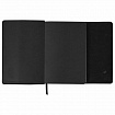 Ежедневник с магнитным клапаном недатированный, под кожу, А5, черный, BRAUBERG "Magnetic X", 113278