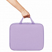 Папка на молнии с ручками STAFF EVERYDAY А4, полиэстер, нежно-фиолетовый, 272185