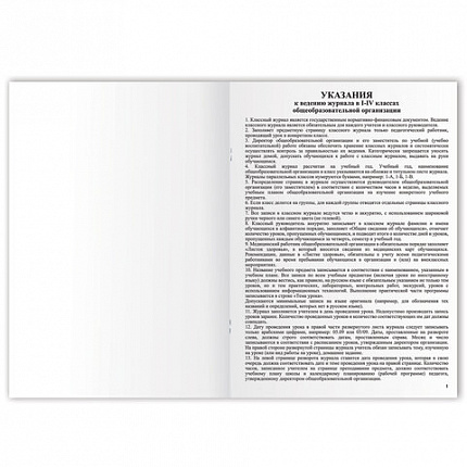 Классный журнал BRAUBERG 1-4 кл., А4, 200х290 мм, твердая ламинированная обложка, офсет, 125140