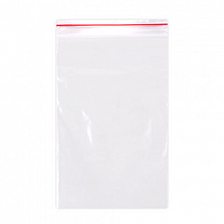 Пакеты ZIP LOCK "зиплок" ОЧЕНЬ ПРОЧНЫЕ, комплект 100 шт., 150х200 мм, ПВД 80 мкм, BRAUBERG EXTRA, 608177