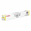 Тонер CANON (C-EXV34Y) iR C9060/C9065/C9070, желтый, оригинальный, ресурс 16000 страниц, 3785B002