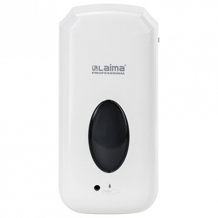 Дозатор для жидкого мыла LAIMA CLASSIC, НАЛИВНОЙ, СЕНСОРНЫЙ, 1 л, с блоком питания, белый, 607318