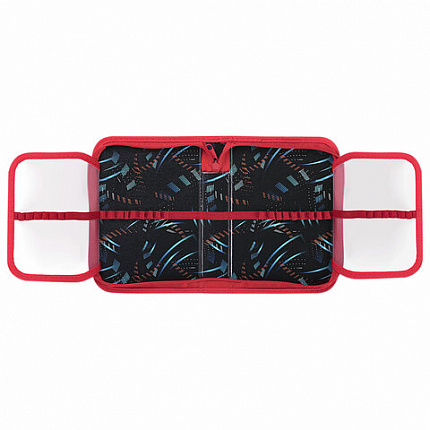 Пенал ПИФАГОР, 1 отделение 2 откидные планки, полиэстер, 20х14 см, "T-Rex Life", 271513