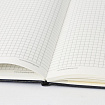 Блокнот А5 (148x218 мм), BRAUBERG "Metropolis Special", под кожу, 80 л., резинка, клетка, черный, 111577