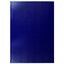 Блокнот А5 167х216 мм, 80 л., твёрдый, бумвинил "METALLIC", клетка, блок 5 цв., HATBER, синий, 084780, 80ББ5В1