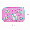 Пенал BRAUBERG KIDS большой удобный с откидной планкой, EVA, 22х15х4 см, "Unicorn dreams", 271557