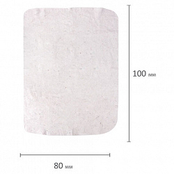 Тряпка для мытья пола 80х100 см, плотность 190 г/м2, светлое ХПП, 100% хлопок, "Стандарт" LAIMA, 600837