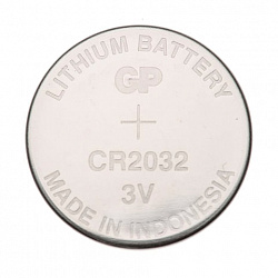 Батарейка GP Lithium, CR2032, литиевая, 1 шт., в блистере (отрывной блок), CR2032-7C5, CR2032-7CR5