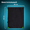 Мешок для обуви BRAUBERG плотный, карман на молнии, подкладка, 43х33 см, "Неоновый зеленый", 271625