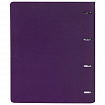 Тетрадь на кольцах БОЛЬШАЯ А4 (240х310 мм), 120 листов, под кожу, клетка, BRAUBERG "Joy", фиолетовый/светло-фиолетовый, 404506