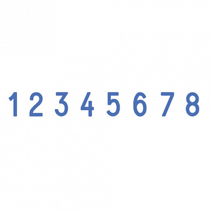 Нумератор ручной ленточный, 8 разрядов, оттиск 38х5 мм, синий, TRODAT 1558, 86111