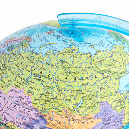 Глобус интерактивный + очки VR политический, Globen, 32 см, рельефный, с подсветкой, INT13200315