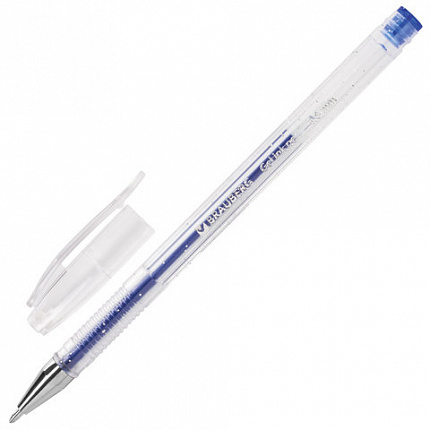 Ручки гелевые BRAUBERG "Jet", НАБОР 6 ЦВЕТОВ, БЛЕСТКИ, узел 1 мм, линия письма 0,8 мм, 141030