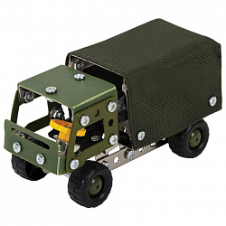 Конструктор металлический "Военный грузовик", с подвижными деталями, 116 элементов, BAMBOX (БАМБОКС), 666362