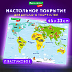 Настольное покрытие BRAUBERG KIDS, А3+, пластик, 46x33 см, "Кот-энтузиаст изучает Мир", 273619