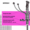 Вешалка-стойка BRABIX "CR-318", металл/мрамор, 1,8 м, на диске диаметром 36 см, 5 крючков+4 дополнительных, орех, 601743