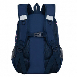 Рюкзак GRIZZLY школьный, анатомическая спинка, 2 отделения, для девочек, "PINK BOWS", 39х30х20 см, RG-568-2/3