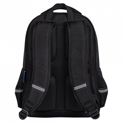 Рюкзак BRAUBERG SOFT, 2 отделения, 3 кармана, "Broken glass", СВЕТЯЩИЙСЯ, 40х31х15 см, 274402