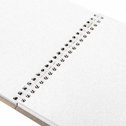 Скетчбук, белая бумага, 160 г/м2, плотная, 19х19 см, 60 л., гребень, твердая обложка, КРАФТ, BRAUBERG ART CLASSIC, 116366