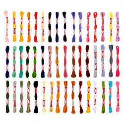 Нитки для вышивания (мулине), набор 100 цветов, 8 м, полиэфир, DEVELIA (Девелиа), 665432