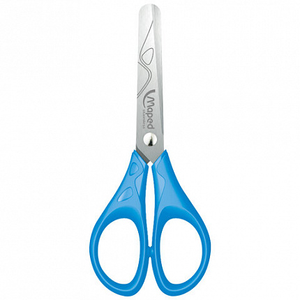 Ножницы MAPED "Essentials", 130 мм, закругленные лезвия, ассорти, 464210