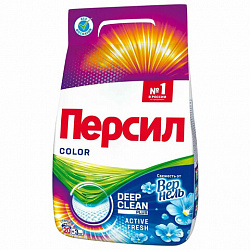 Стиральный порошок автомат 3 кг, ПЕРСИЛ (Персил) Color, "Свежесть от Вернель", 2466247