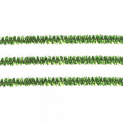 Проволока синельная для творчества "Блестящая", зеленая, 30 шт., 0,6х30 см, ОСТРОВ СОКРОВИЩ, 661542