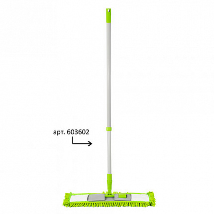 Насадка МОП КОМПЛЕКТ 4 шт., УНИВЕРСАЛЬНАЯ для швабр 38-42 см (ТИП К), микрофибра букли/синель, LAIMA, 607460