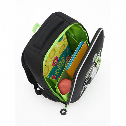 Ранец GRIZZLY анатомическая спинка, облегченный, 1 отделение, для мальчиков, "PLAY ON", 37х26х16 см, RAw-497-9/1