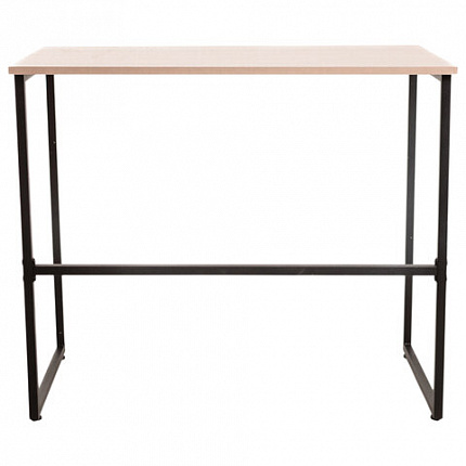 Стол BRABIX "SMART CD-020", 900х500х770 мм, ЛОФТ, металл/ЛДСП ясень шимо светлый, каркас черный, 641949