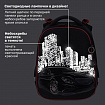 Ранец BRAUBERG PREMIUM, 2 отделения, с брелоком, "Ночь в центре", ЛАМПОЧКИ, 38х29х16 см, 271356