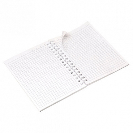 Блокнот МАЛЫЙ ФОРМАТ А6, 80 л., гребень, бумвинил "METALLIC", клетка, HATBER, черный, 086310, 80ЗК6бвВ1гр