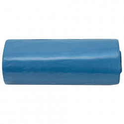 Мешки для мусора LAIMA "ULTRA" 60 л синие, в рулоне 20 шт. прочные, ПВД 25 мкм, 60х70 см, 607687