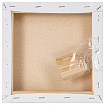 Холст 3D на подрамнике BRAUBERG ART CLASSIC 20х20 см, 440 г/м2, грунт, 100% хлопок мелкое зерно, 191661