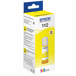 Чернила EPSON 112 (C13T06C44A) для СНПЧ EPSON L11160 /L15150 /L15160 /L6550/L6570, желтые, ОРИГИНАЛЬНЫЕ