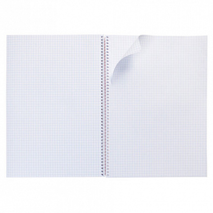 Тетрадь А4 96 л., HATBER, спираль, клетка, матовая ламинация, тиснение, "Студенту_Синяя", 081327, 96Т4лтВ1сп29868