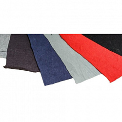 Ветошь трикотаж СТАНДАРТ 10 кг, лоскуты 40х60 (±10 см) плотность 180-250 г/м2, 60% хлопок, 40% синтетика