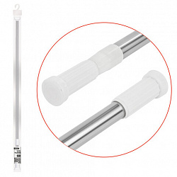 Карниз штанга для ванной телескопический 140-260 см, нержавеющая сталь, PRIMILA (ПРИМИЛА), 700109