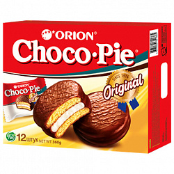 Печенье ORION "Choco Pie Original" 360 г (12 штук х 30 г), О0000013014