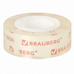 Клейкие ленты 19 мм х 33 м КРИСТАЛЬНЫЕ, BRAUBERG, КОМПЛЕКТ 2 шт., европодвес, 227261