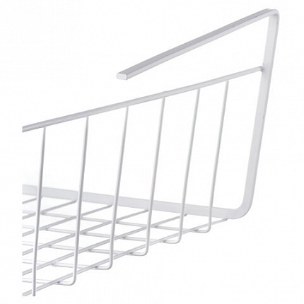 Корзина подвесная (органайзер) металлическая, для шкафов и полок, 40х24х13,5 см, LAIMA HOME 607999