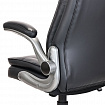 Кресло BRABIX PREMIUM "Paradigm EX-556", пружинный блок, рециклированная кожа, черное, 532976