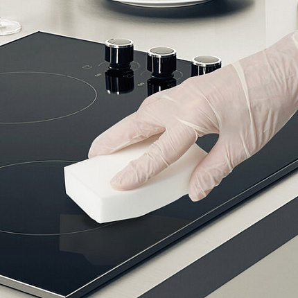 Губка-ластик МЕЛАМИНОВАЯ для удаления пятен, для чистки кухни, уборки, обуви, 10х6х3 см, КОМПЛЕКТ 3 шт., полибэг, LAIMA, 605035