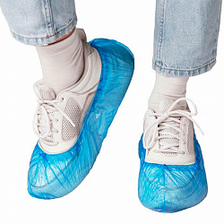 Бахилы КОМПЛЕКТ 2000 штук (1000 пар) СТАНДАРТ+, размер 40х14, 18 мкм, 2,5 г, ELEGREEN, 9/2р-С-удл.