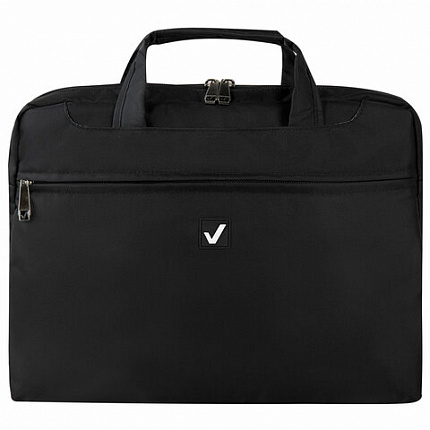 Сумка-портфель BRAUBERG с отделением для ноутбука 13-14", "Chance", 3 кармана, черная, 36х28х5 см, 240455