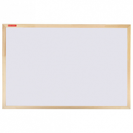 Доска магнитно-маркерная 60х90 см, деревянная рамка, BRAUBERG "Wood", 238796
